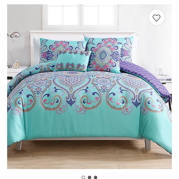 VNCY Boho Teal/Purple Bedding - TWIN & FULL - Picture 2 of 3
